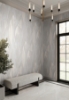 Picture of Shimmering Canopy Light Grey Botanical Wallpaper