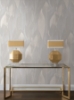 Picture of Shimmering Canopy Light Grey Botanical Wallpaper