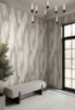 Picture of Shimmering Canopy Neutral Botanical Wallpaper