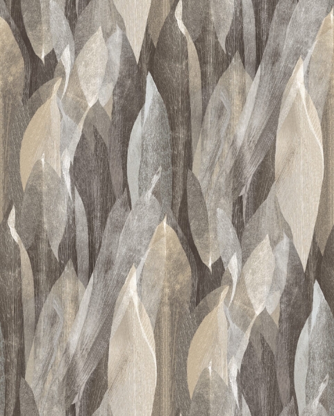 Picture of Shimmering Canopy Charcoal Botanical Wallpaper