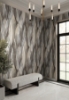 Picture of Shimmering Canopy Charcoal Botanical Wallpaper
