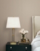 Picture of Ripple Effect Light Brown Petite Ogee Wallpaper