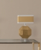 Picture of Ripple Effect Light Brown Petite Ogee Wallpaper