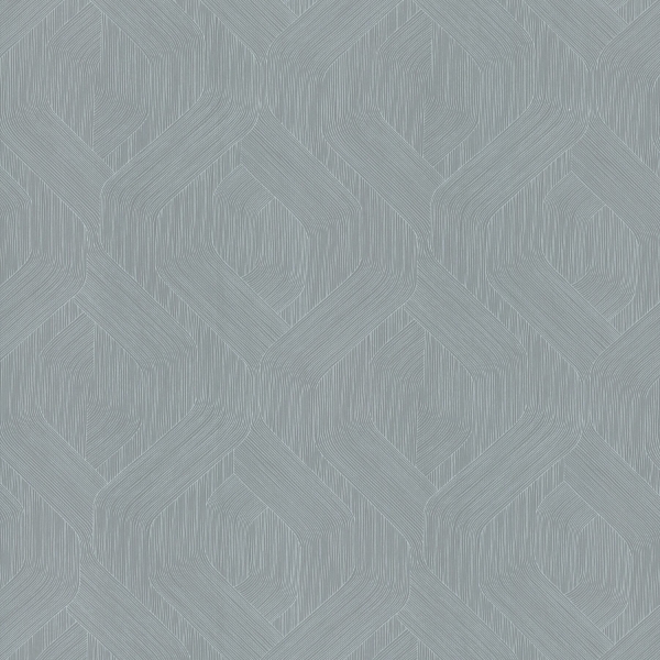 Picture of Infinity Slate Ogee Wallpaper