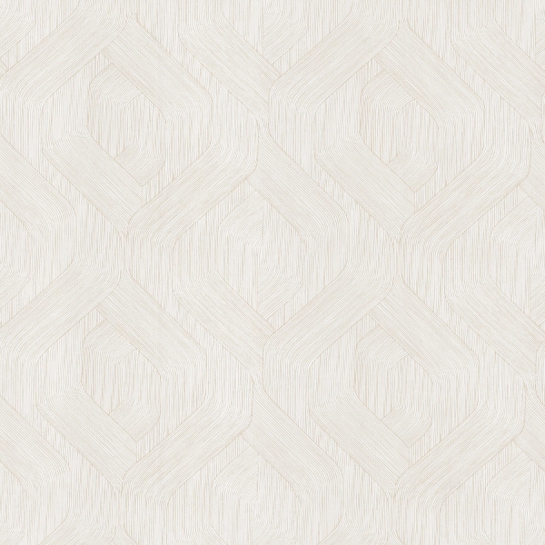 Picture of Infinity Cream Ogee Wallpaper