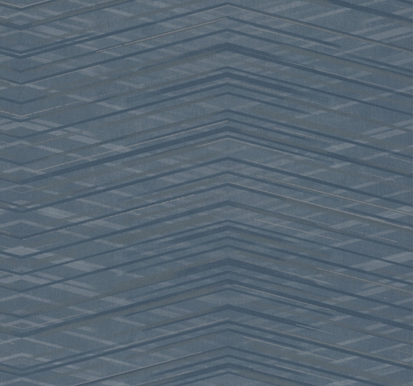 Picture of Focal Point Blue Chevron Wallpaper