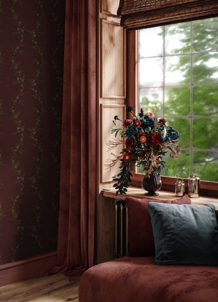 Picture of Violet Silver Static Cling Window Film