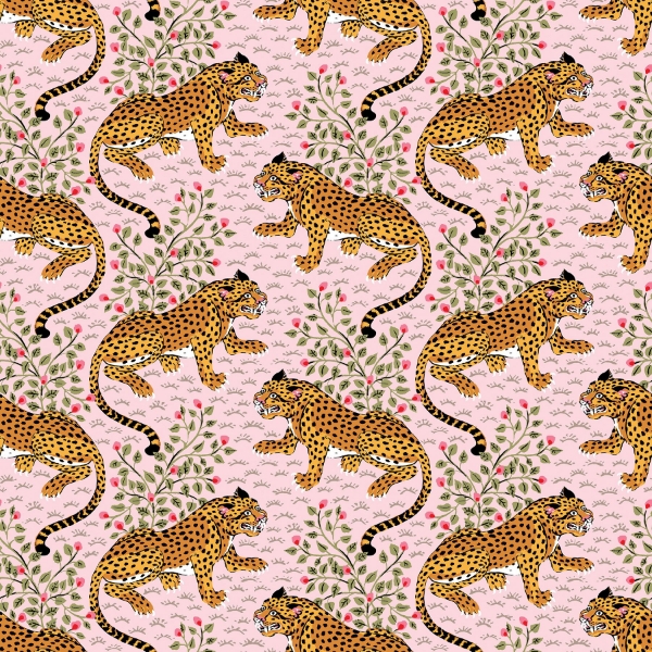 Picture of Bagheera Blush Peel and Stick Wallpaper