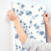 Picture of Festival Floral Blue Trailing Wallpaper