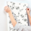 Picture of Festival Floral Charcoal Trailing Wallpaper