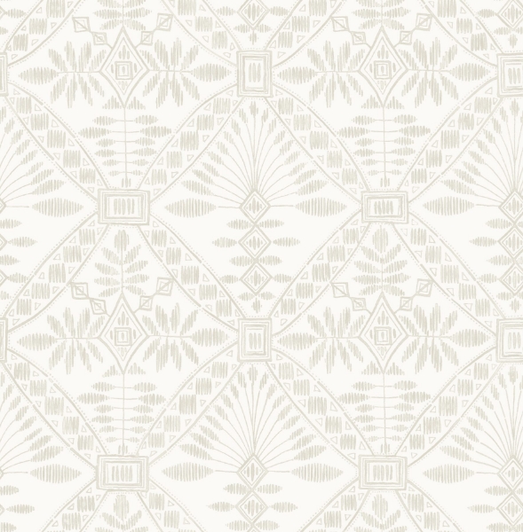 Picture of Emmarie Light Grey Geometric Wallpaper