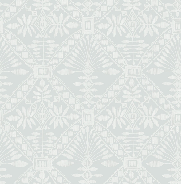Picture of Emmarie Light Blue Geometric Wallpaper
