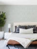 Picture of Emmarie Light Blue Geometric Wallpaper