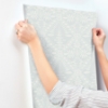 Picture of Emmarie Light Blue Geometric Wallpaper