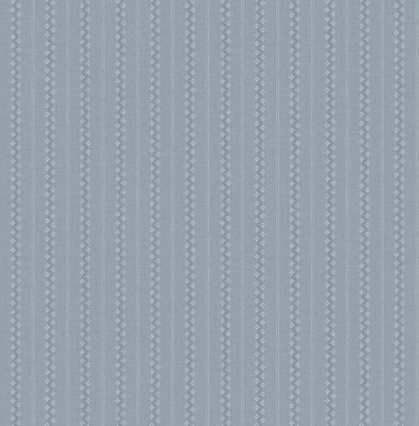 Picture of Curtis Blue Embellished Stripe Wallpaper