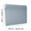 Picture of Curtis Blue Embellished Stripe Wallpaper