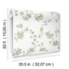 Picture of Festival Floral Aqua Trailing Wallpaper