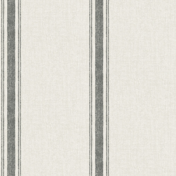 Picture of Linette Black Fabric Stripe Wallpaper