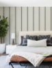 Picture of Linette Black Fabric Stripe Wallpaper