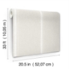 Picture of Linette Beige Fabric Stripe Wallpaper