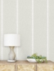 Picture of Linette Beige Fabric Stripe Wallpaper