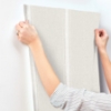 Picture of Linette Beige Fabric Stripe Wallpaper