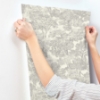 Picture of Spinney Grey Toile Wallpaper