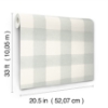Picture of Thorpe Aqua Plaid Wallpaper