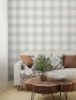 Picture of Thorpe Aqua Plaid Wallpaper
