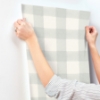 Picture of Thorpe Aqua Plaid Wallpaper