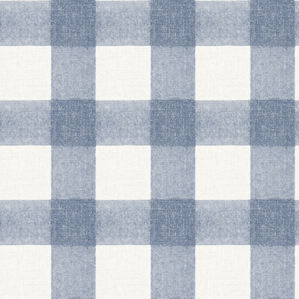 Picture of Thorpe Blue Plaid Wallpaper