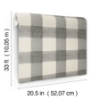 Picture of Thorpe Charcoal Plaid Wallpaper