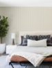 Picture of Harville Beige Double Stripe Wallpaper