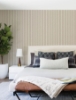 Picture of Harville Maroon Double Stripe Wallpaper
