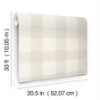 Picture of Thorpe Dove Plaid Wallpaper