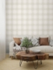 Picture of Thorpe Dove Plaid Wallpaper