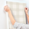 Picture of Thorpe Dove Plaid Wallpaper