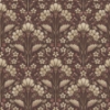 Picture of Edith Burgundy Floral Damask Wallpaper