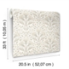 Picture of Edith Neutral Floral Damask Wallpaper