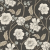 Picture of Hazel Black Floral Trail Wallpaper
