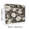 Picture of Hazel Black Floral Trail Wallpaper