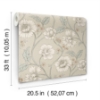 Picture of Hazel Taupe Floral Trail Wallpaper