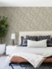 Picture of Hazel Taupe Floral Trail Wallpaper