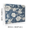 Picture of Hazel Navy Floral Trail Wallpaper