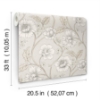 Picture of Hazel Grey Floral Trail Wallpaper