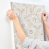 Picture of Hazel Grey Floral Trail Wallpaper