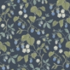 Picture of Mercy Navy Berry Vines Wallpaper