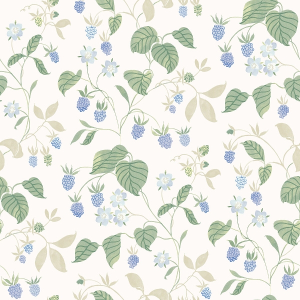 Picture of Mercy White Berry Vines Wallpaper