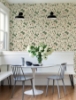 Picture of Mercy Taupe Berry Vines Wallpaper