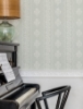 Picture of Lenea Aqua Floral Stripe Wallpaper